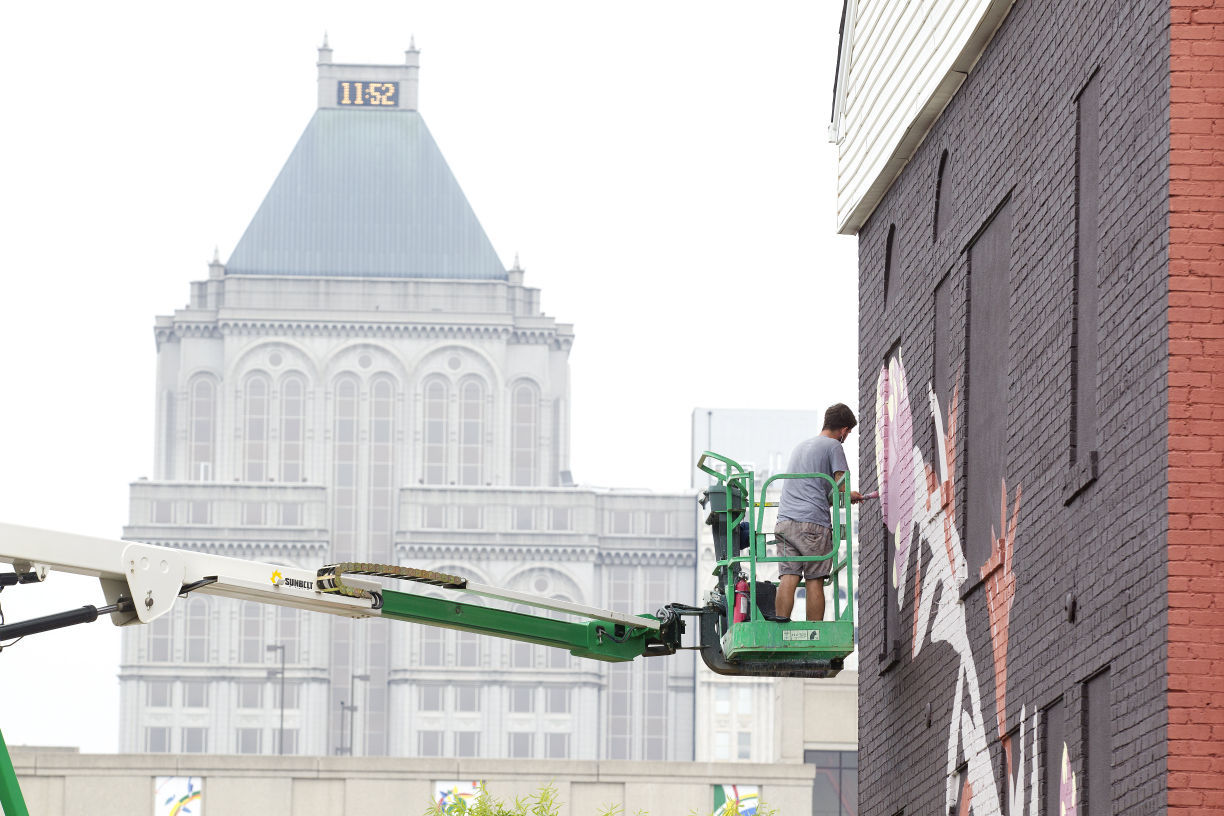 'No Blank Walls' street project